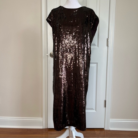 MAEVE by ANTHROPOLOGIE KARA SEOUINED MINI DRESS - Picture 3 of 13